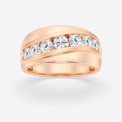 Round  Seven-Stone Wedding Band