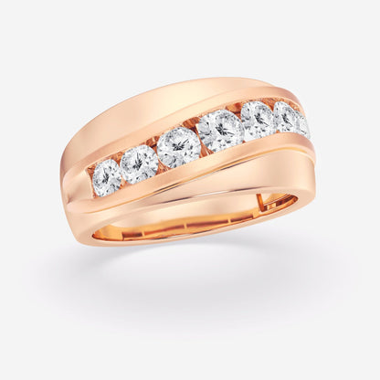 Round  Seven-Stone Wedding Band
