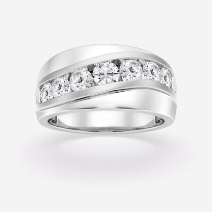 Round  Seven-Stone Wedding Band