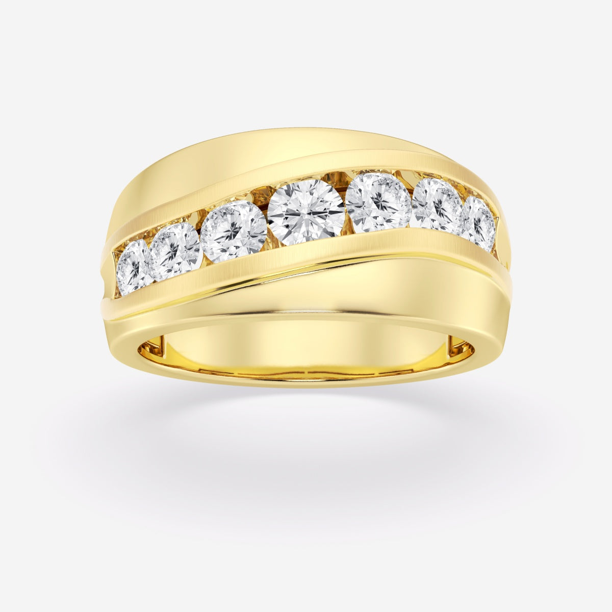 Round Seven-Stone Wedding Band – view 10