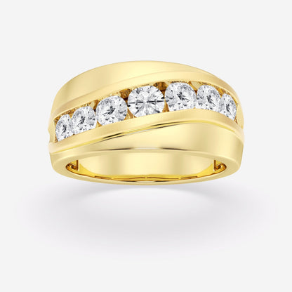Round  Seven-Stone Wedding Band