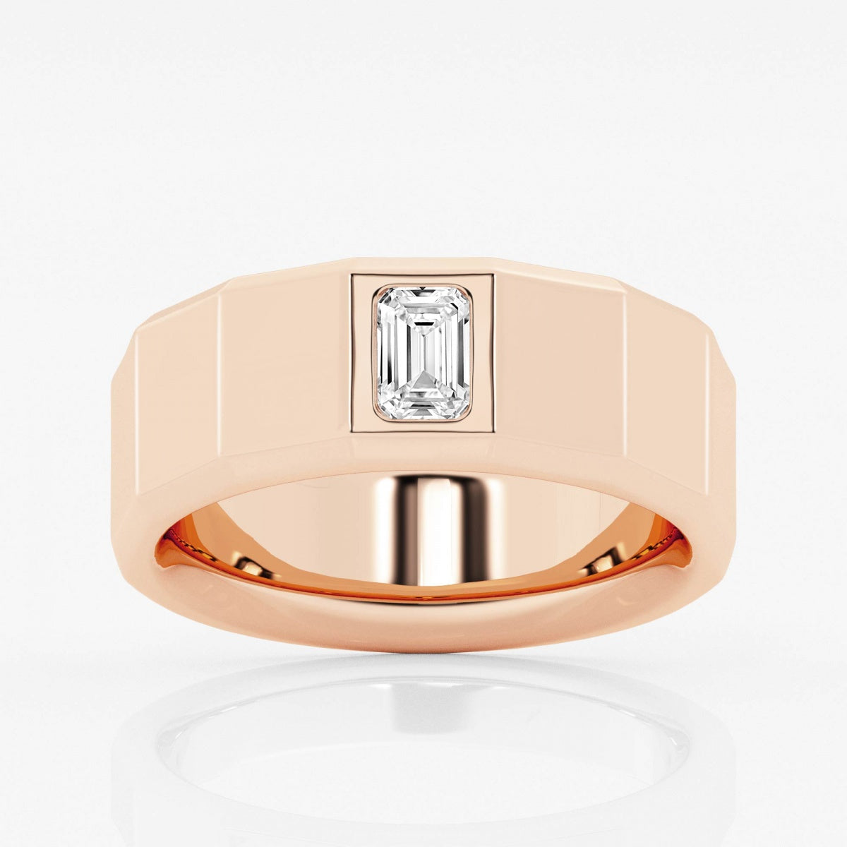 Men's Solitaire Engagement Ring – view 3
