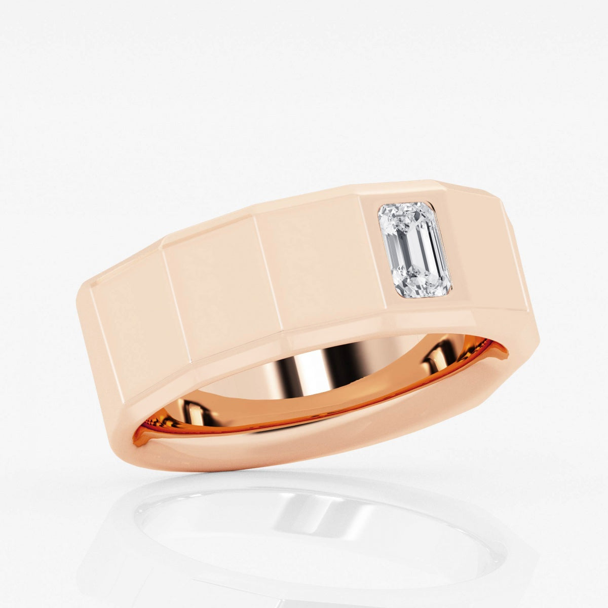 Men's Solitaire Engagement Ring – view 4