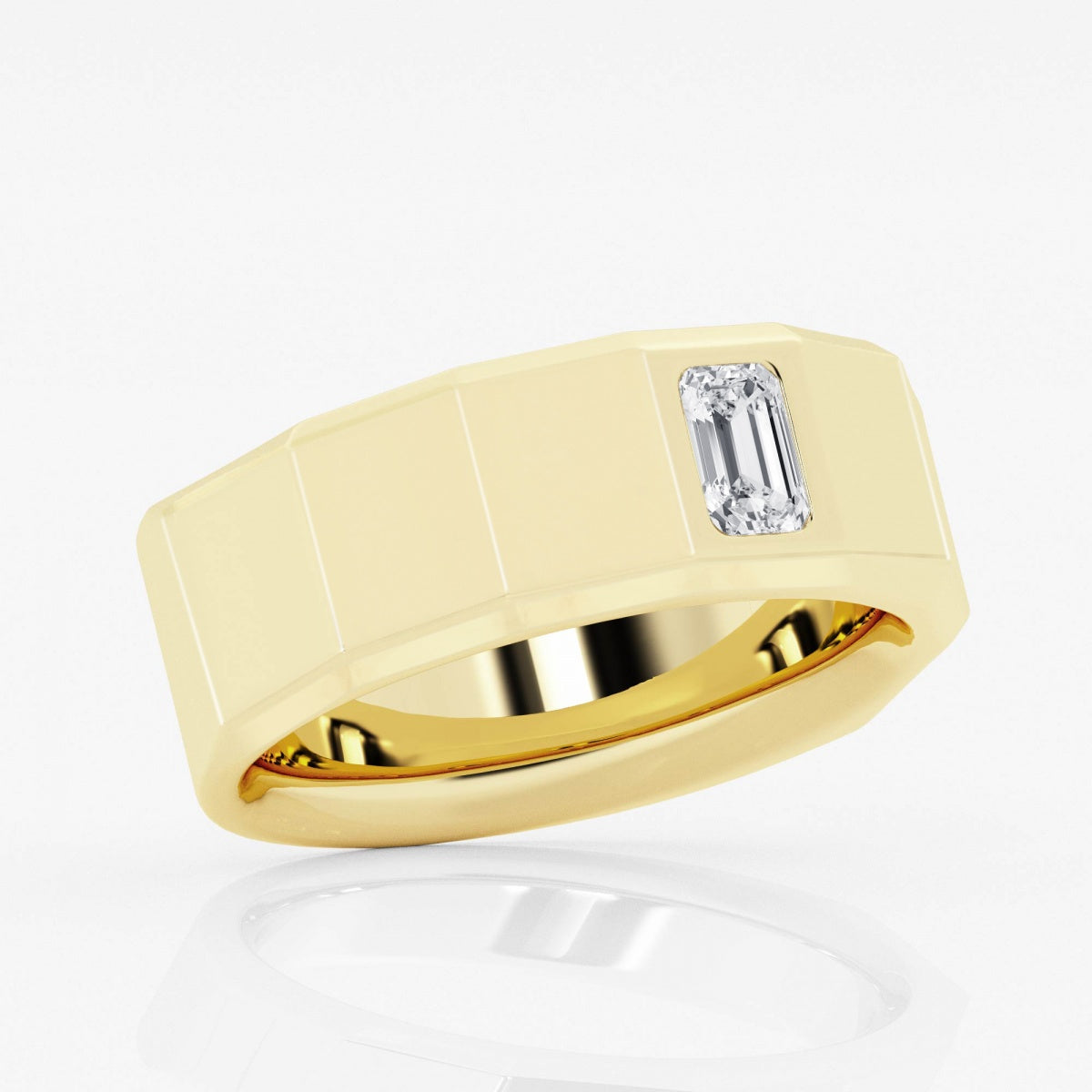 Men's Solitaire Engagement Ring – view 6