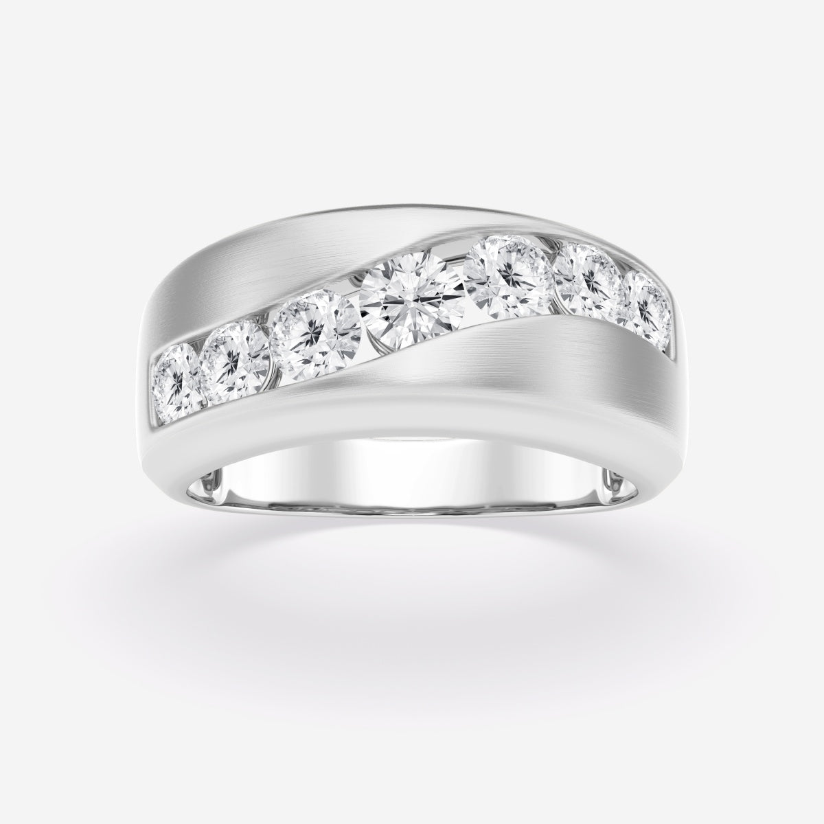Round Seven-Stone Wedding Band