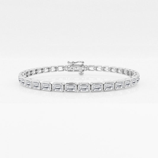 Emerald Moissanite East-West Fashion Bracelet