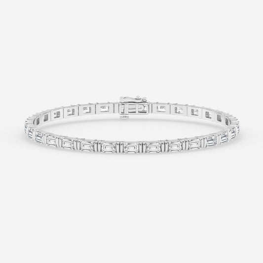 Emerald Moissanite Tennis Bracelet