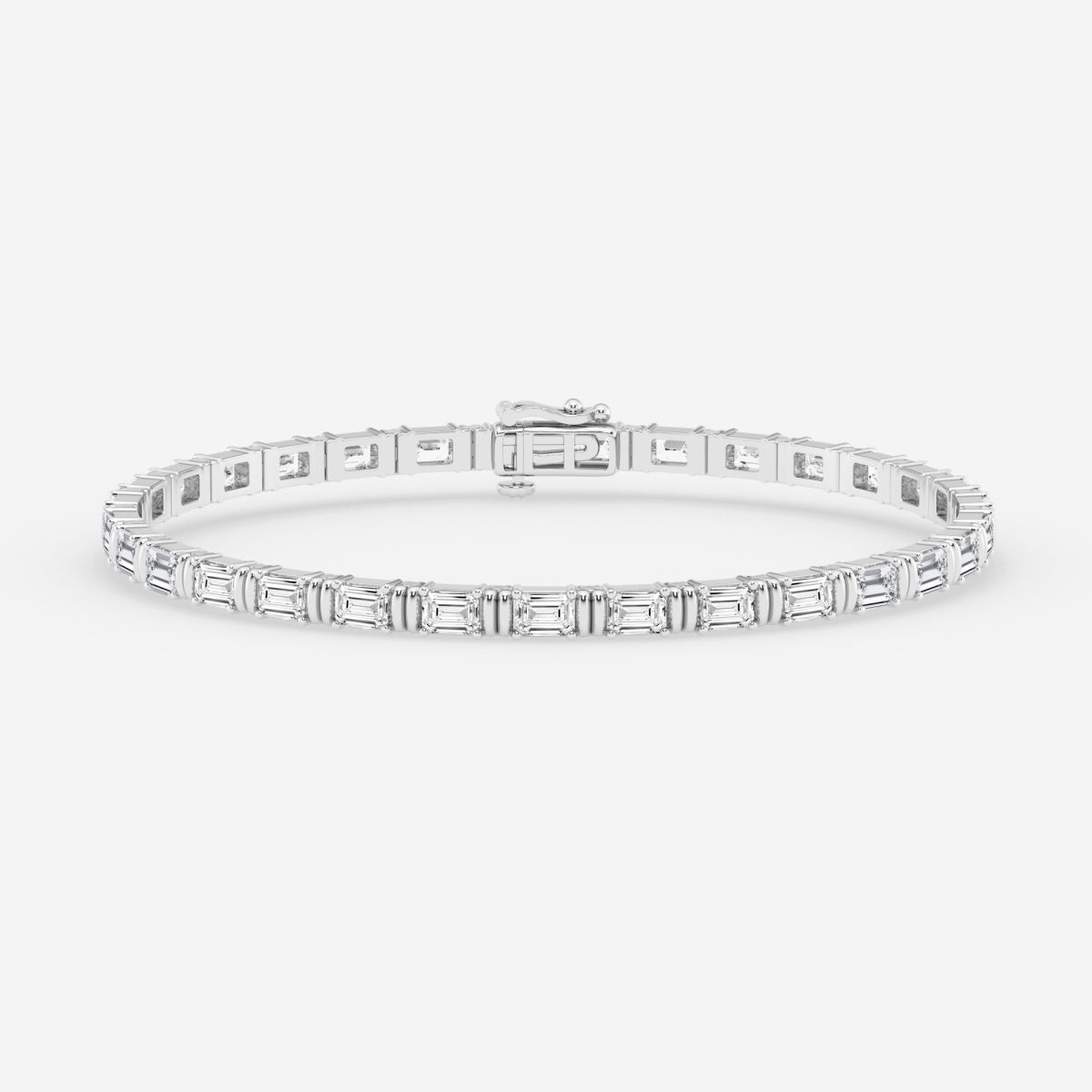Emerald Moissanite Tennis Bracelet – view 8