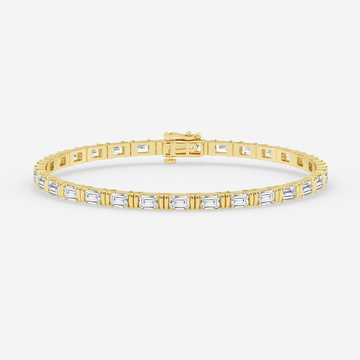 Emerald Moissanite Tennis Bracelet – view 6