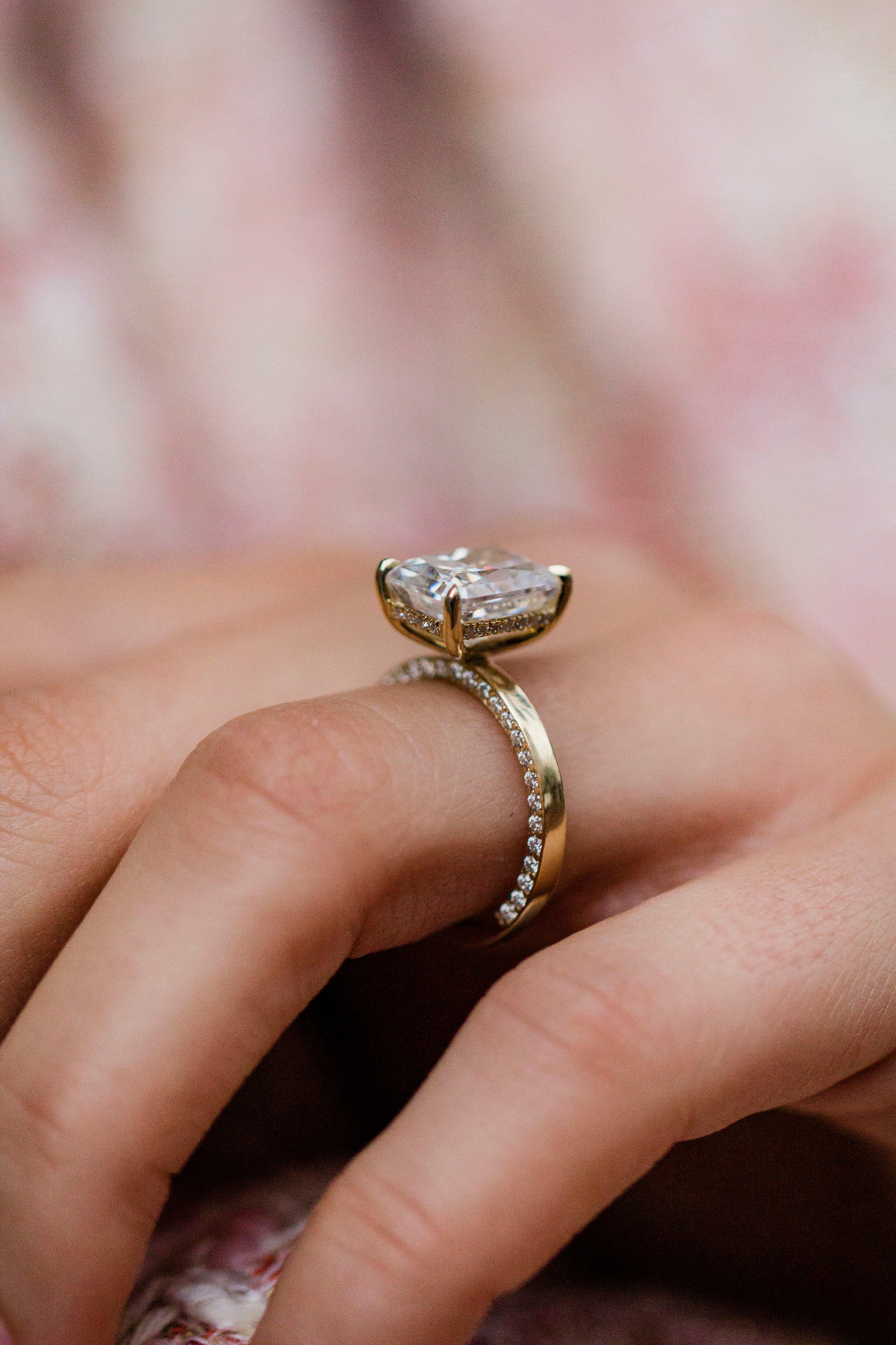 3 Carat Emerald Cut Parallel Solitaire Engagement Ring – view 5