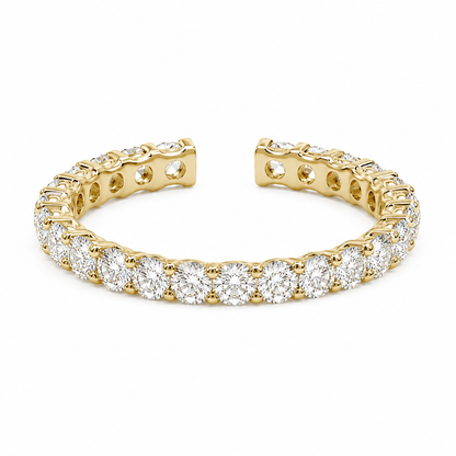 Round Diamond Open Eternity Band
