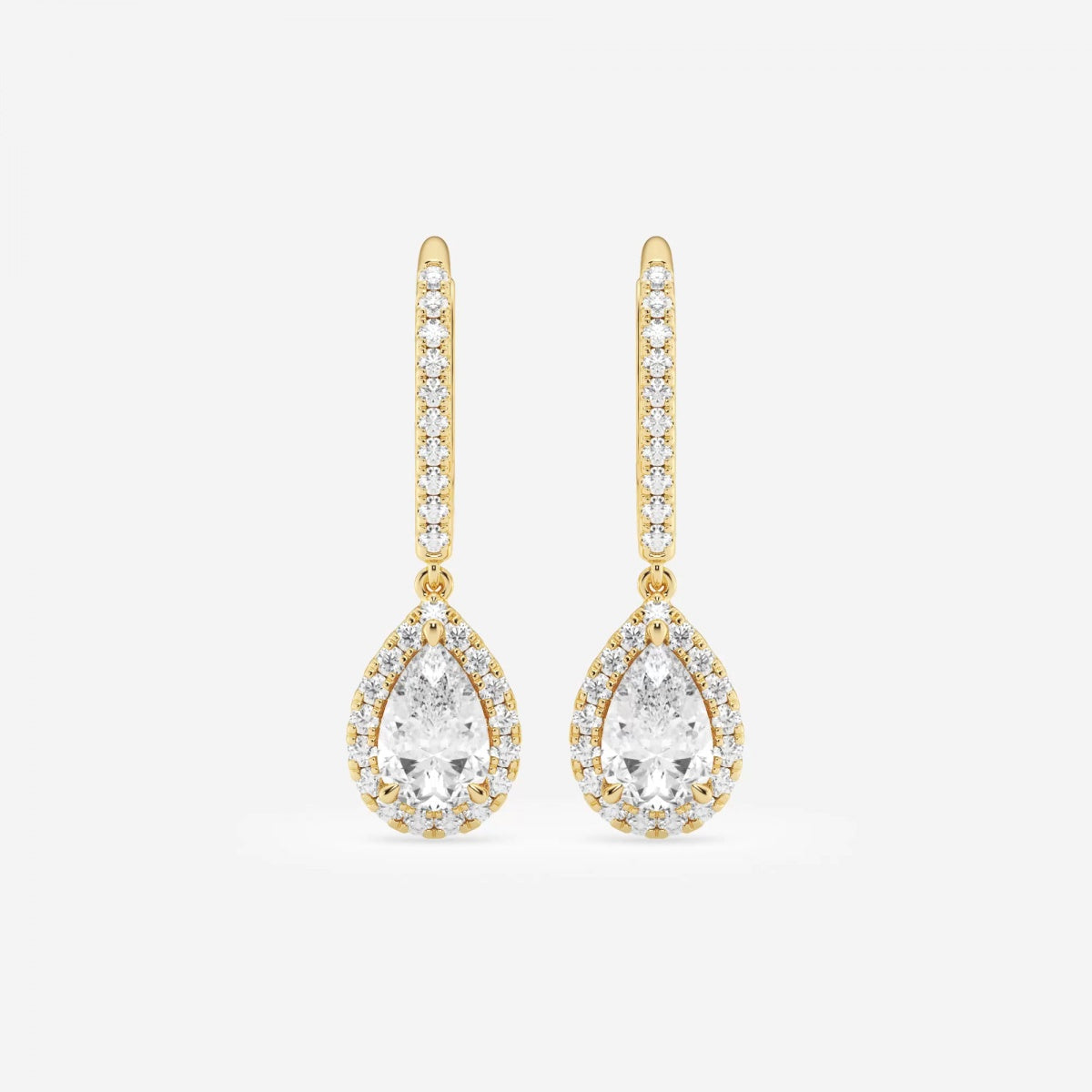 (1.5 CT Total Weight) Drop Bar Earrings – view 3