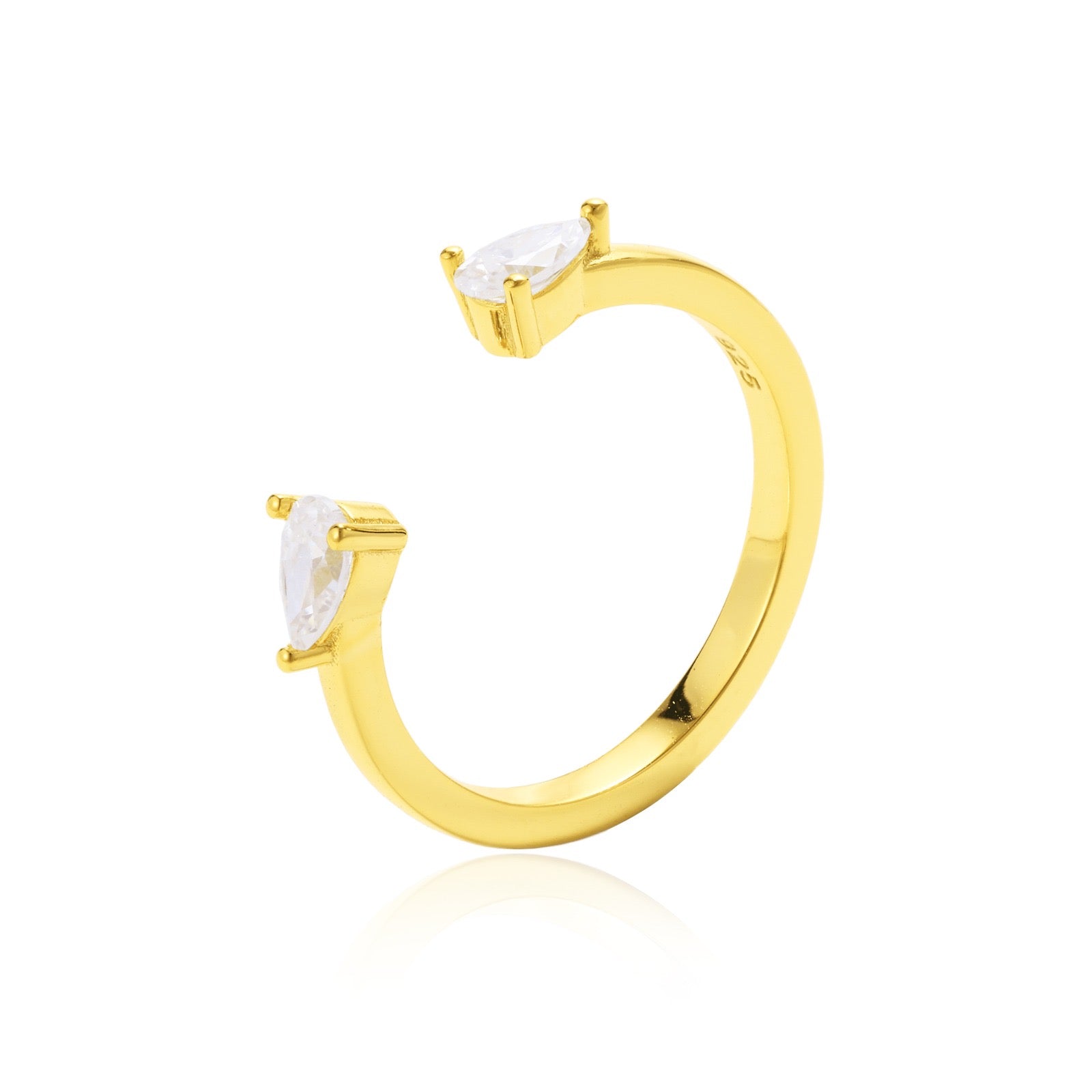 Unique Open Pear Band – view 7