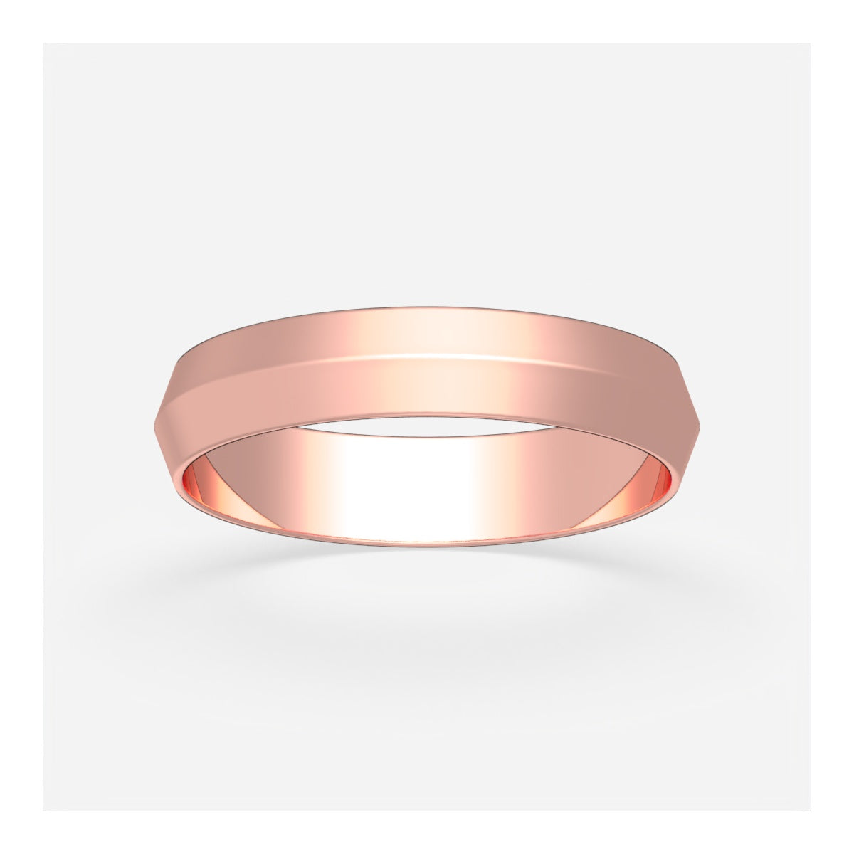 4mm Knife Edge Wedding Band – view 8