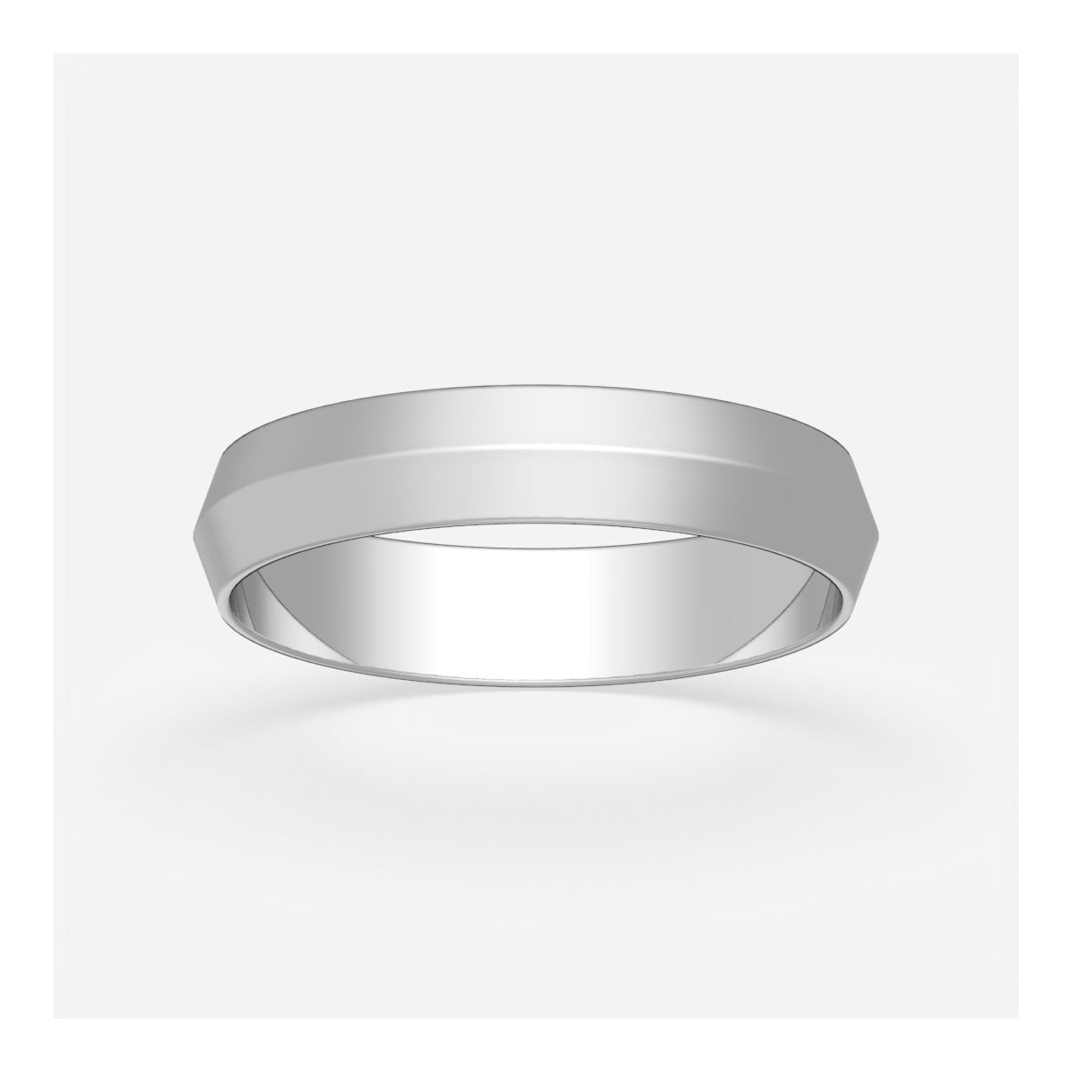 4mm Knife Edge Wedding Band