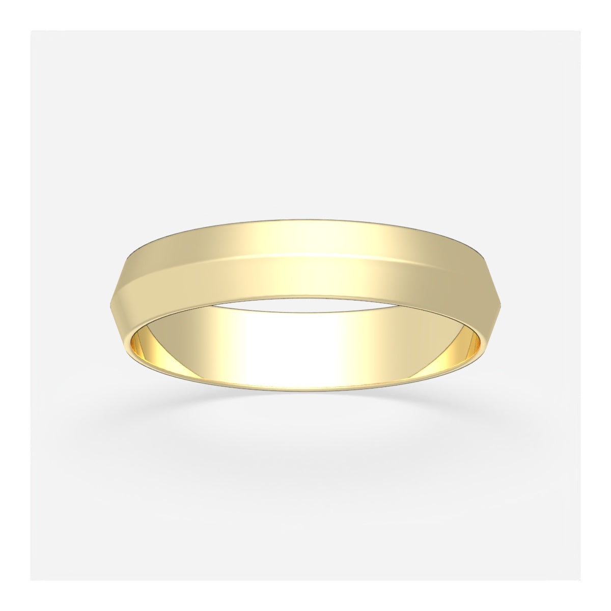 4mm Knife Edge Wedding Band – view 7