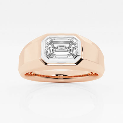 Moissanite Polished Solitaire Ring