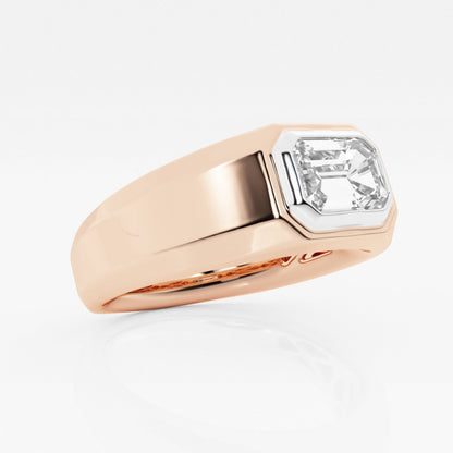 Moissanite Polished Solitaire Ring
