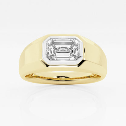 Moissanite Polished Solitaire Ring