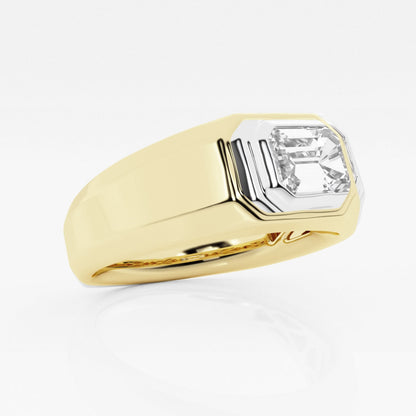 Moissanite Polished Solitaire Ring