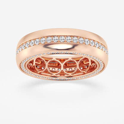 Round Moissanite Eternity Band
