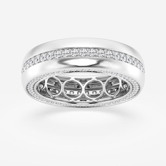 Round Moissanite Eternity Band