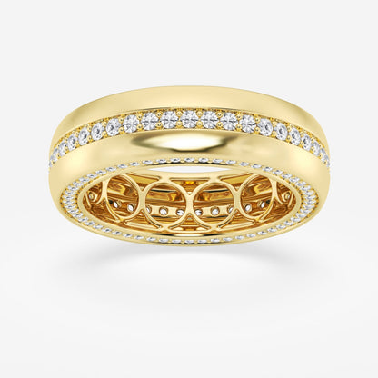 Round Moissanite Eternity Band