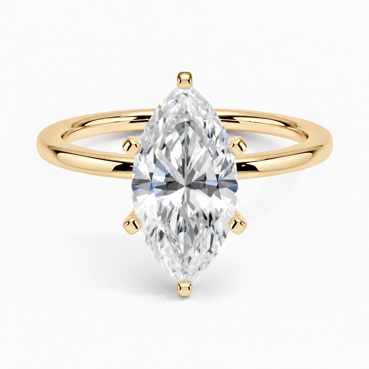 Marquise Solitaire Band