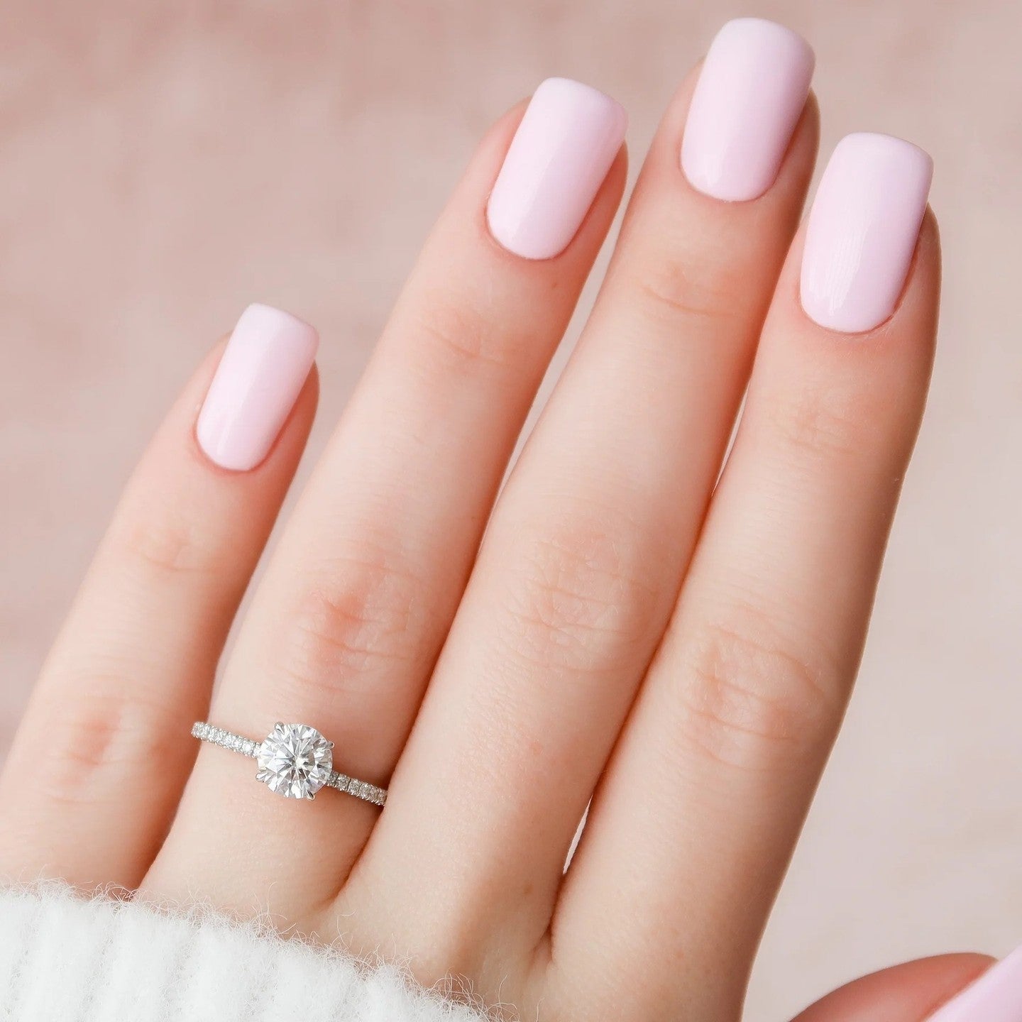 3.5 Carat Round Cut Lab Diamond Ring – view 5