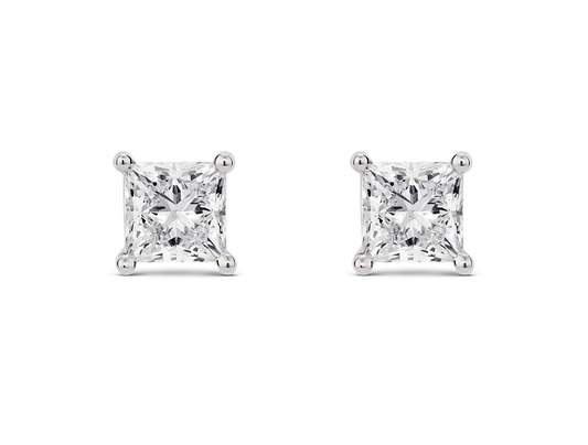 Square Stud Earrings (4CT. Total)