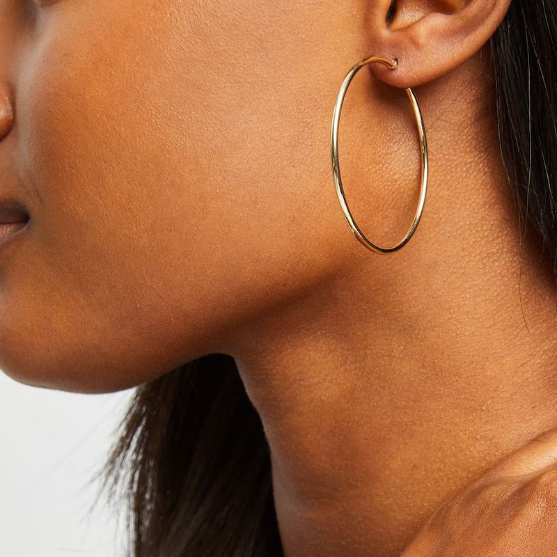 Hoop Earrings (50mm) – view 2